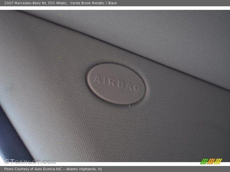 Verde Brook Metallic / Black 2007 Mercedes-Benz ML 350 4Matic