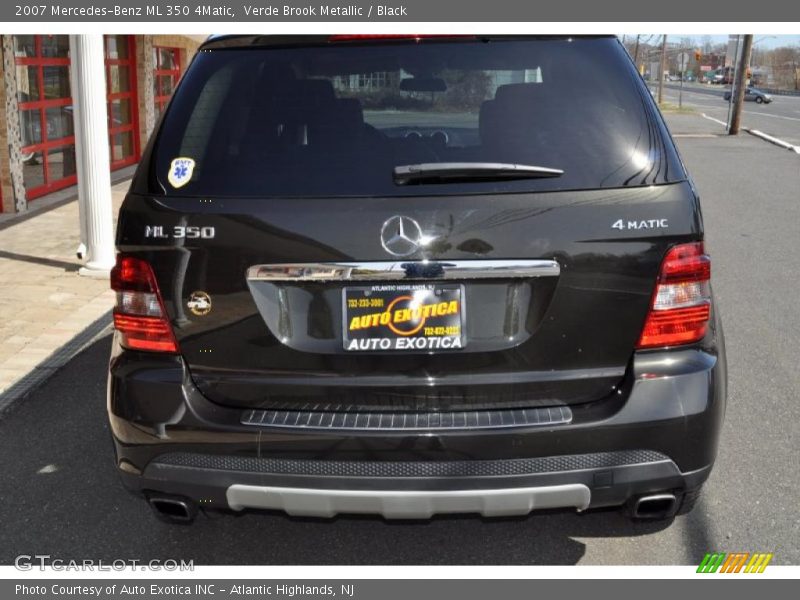 Verde Brook Metallic / Black 2007 Mercedes-Benz ML 350 4Matic