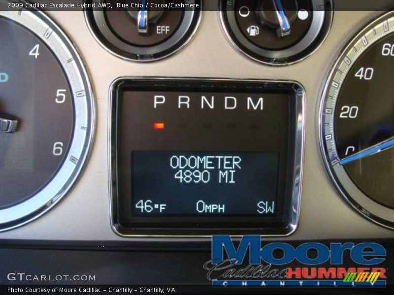 Blue Chip / Cocoa/Cashmere 2009 Cadillac Escalade Hybrid AWD