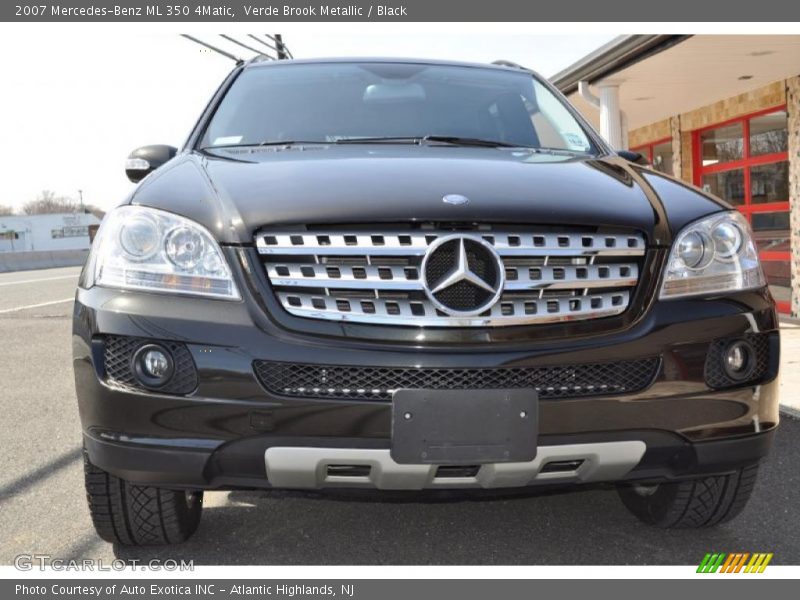 Verde Brook Metallic / Black 2007 Mercedes-Benz ML 350 4Matic
