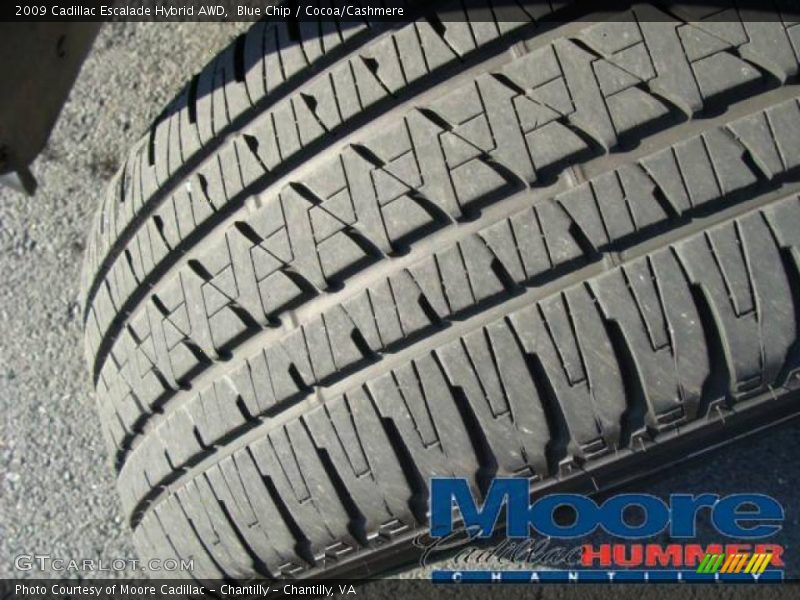Blue Chip / Cocoa/Cashmere 2009 Cadillac Escalade Hybrid AWD