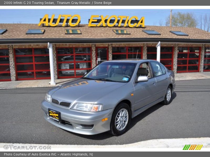 Titanium Gray Metallic / Stone Beige 2000 Infiniti G 20 Touring Sedan