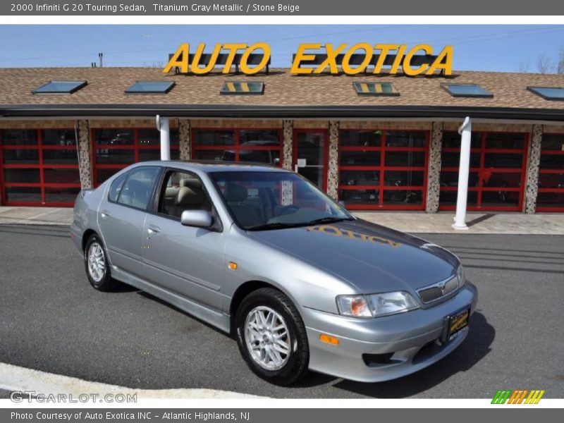 Titanium Gray Metallic / Stone Beige 2000 Infiniti G 20 Touring Sedan