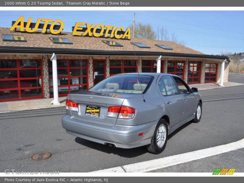 Titanium Gray Metallic / Stone Beige 2000 Infiniti G 20 Touring Sedan