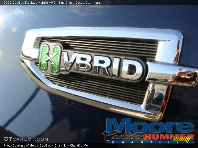 Blue Chip / Cocoa/Cashmere 2009 Cadillac Escalade Hybrid AWD