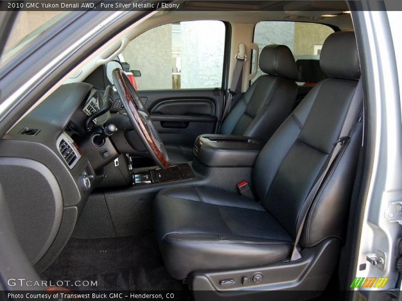 Pure Silver Metallic / Ebony 2010 GMC Yukon Denali AWD