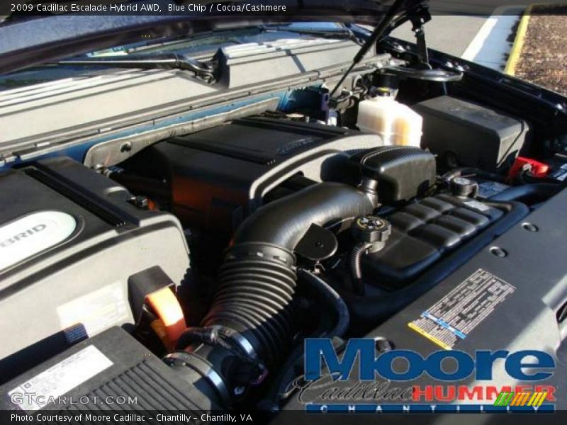 Blue Chip / Cocoa/Cashmere 2009 Cadillac Escalade Hybrid AWD
