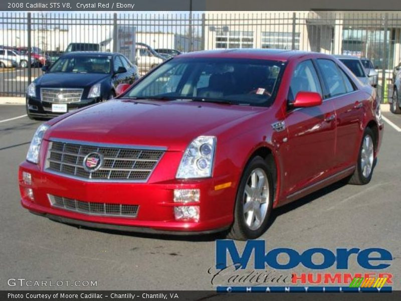 Crystal Red / Ebony 2008 Cadillac STS V8