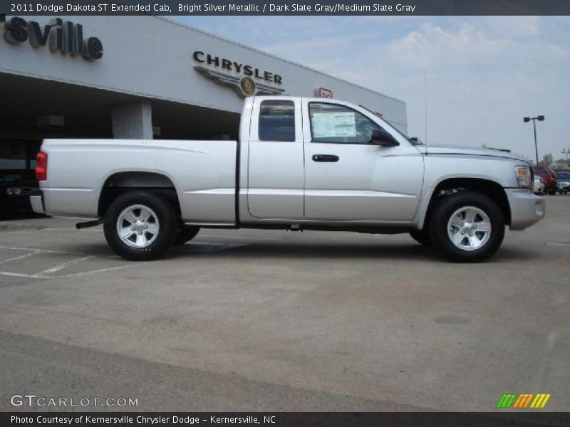 Bright Silver Metallic / Dark Slate Gray/Medium Slate Gray 2011 Dodge Dakota ST Extended Cab