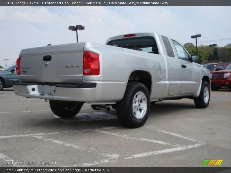 Bright Silver Metallic / Dark Slate Gray/Medium Slate Gray 2011 Dodge Dakota ST Extended Cab