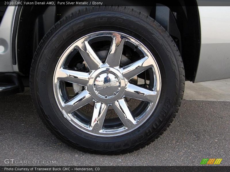 Pure Silver Metallic / Ebony 2010 GMC Yukon Denali AWD