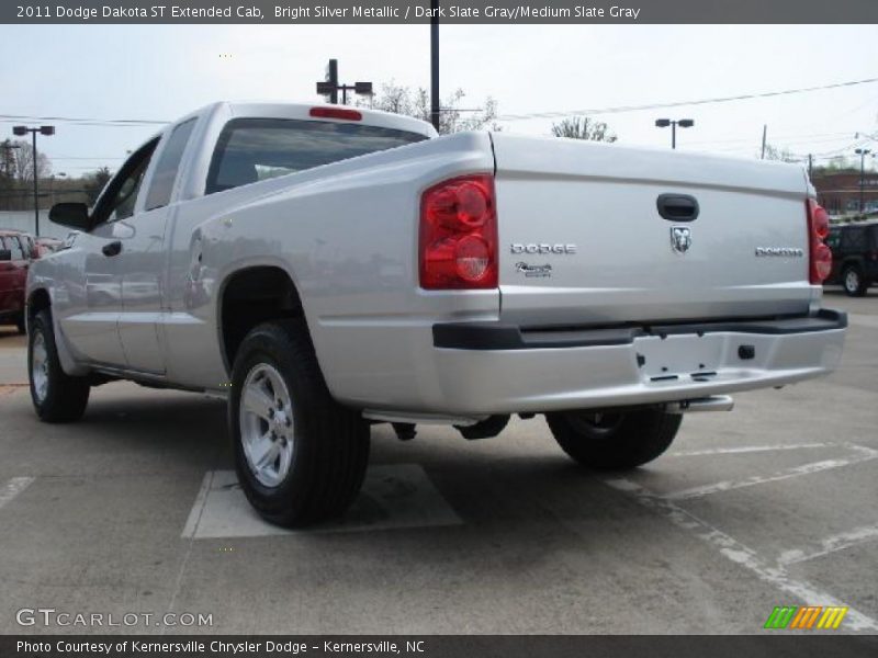 Bright Silver Metallic / Dark Slate Gray/Medium Slate Gray 2011 Dodge Dakota ST Extended Cab