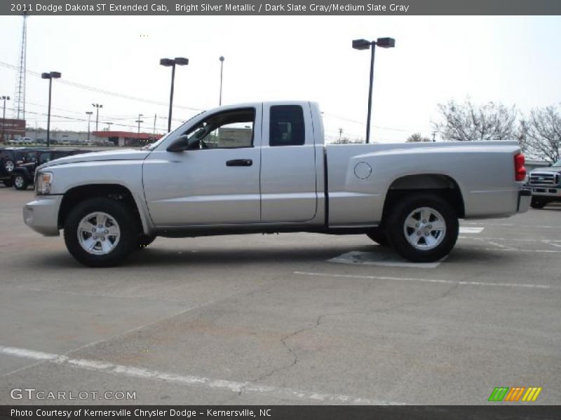 Bright Silver Metallic / Dark Slate Gray/Medium Slate Gray 2011 Dodge Dakota ST Extended Cab