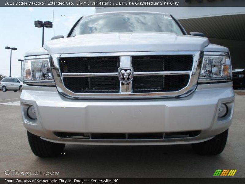 Bright Silver Metallic / Dark Slate Gray/Medium Slate Gray 2011 Dodge Dakota ST Extended Cab