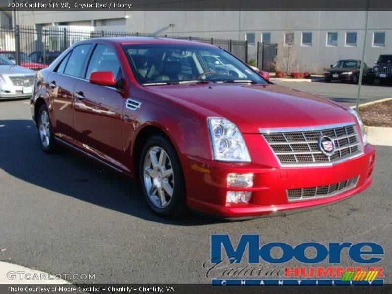 Crystal Red / Ebony 2008 Cadillac STS V8