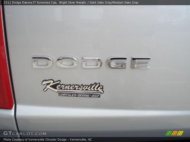 Bright Silver Metallic / Dark Slate Gray/Medium Slate Gray 2011 Dodge Dakota ST Extended Cab