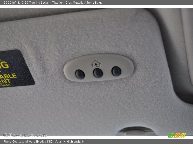 Titanium Gray Metallic / Stone Beige 2000 Infiniti G 20 Touring Sedan