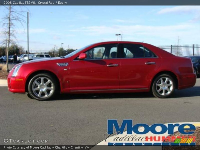 Crystal Red / Ebony 2008 Cadillac STS V8