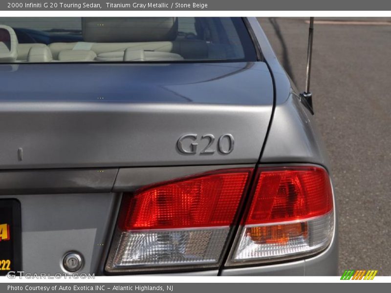 Titanium Gray Metallic / Stone Beige 2000 Infiniti G 20 Touring Sedan