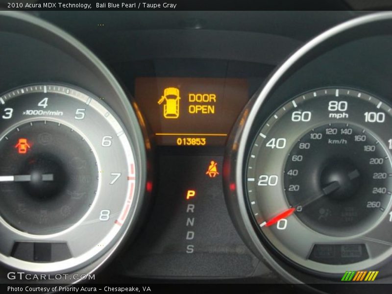 Bali Blue Pearl / Taupe Gray 2010 Acura MDX Technology