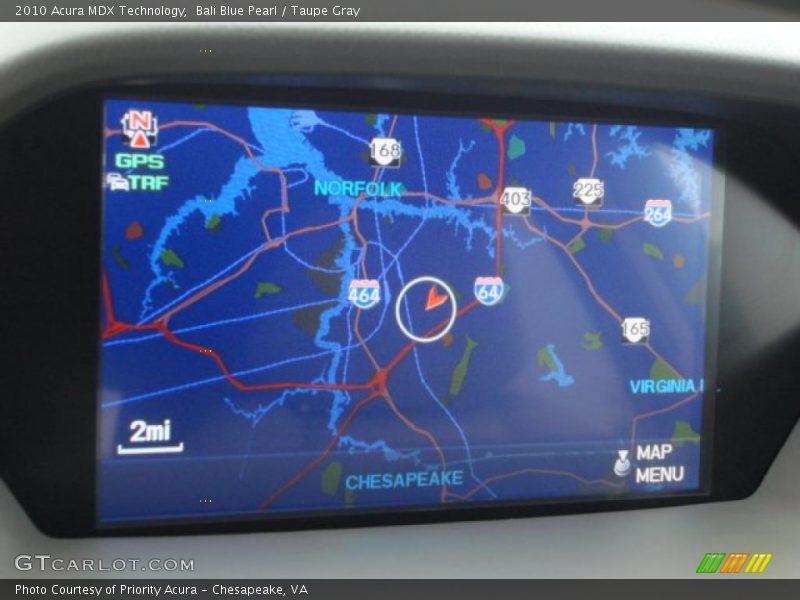 Navigation of 2010 MDX Technology