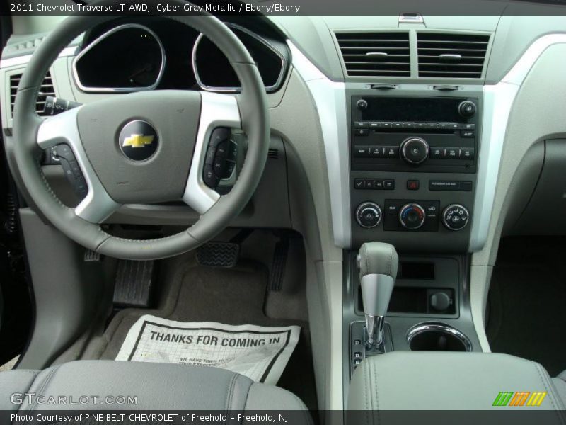 Cyber Gray Metallic / Ebony/Ebony 2011 Chevrolet Traverse LT AWD