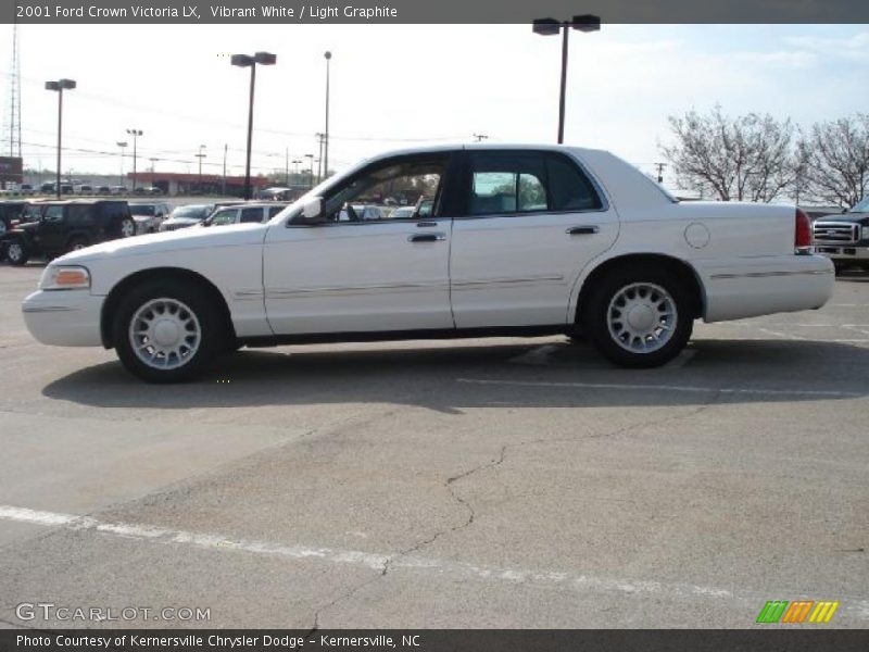 Vibrant White / Light Graphite 2001 Ford Crown Victoria LX