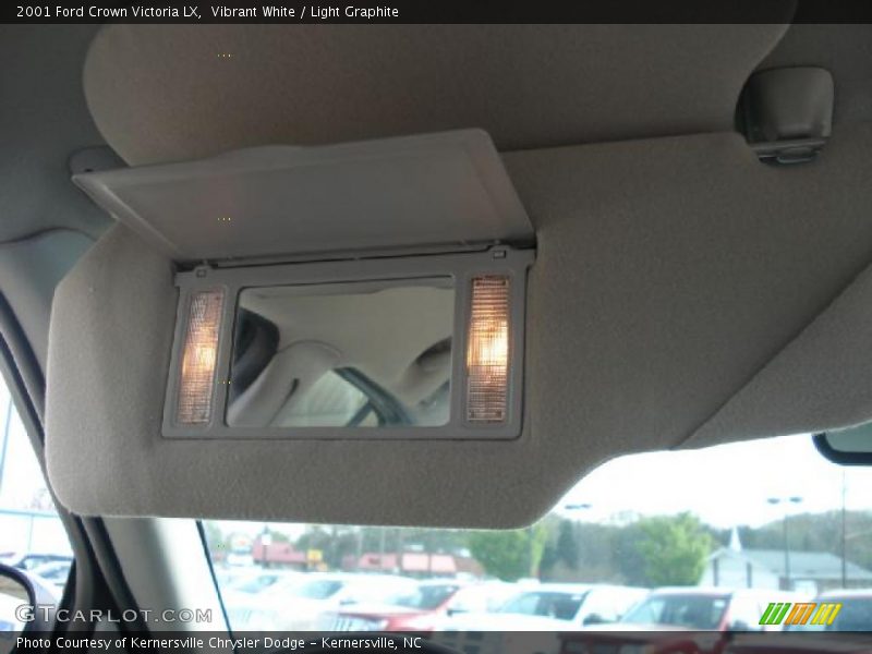 Vibrant White / Light Graphite 2001 Ford Crown Victoria LX