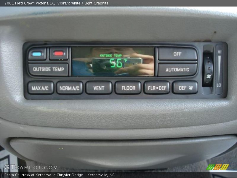 Controls of 2001 Crown Victoria LX