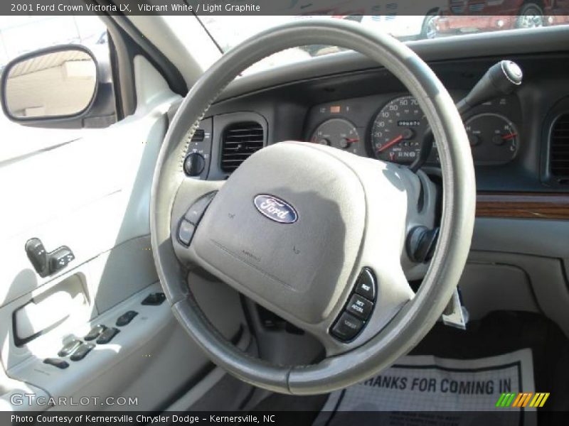 Vibrant White / Light Graphite 2001 Ford Crown Victoria LX