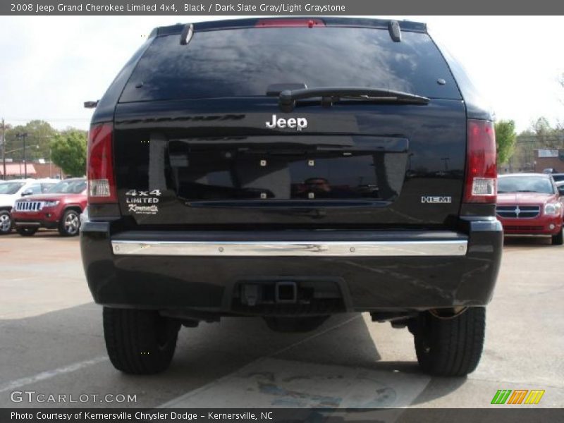 Black / Dark Slate Gray/Light Graystone 2008 Jeep Grand Cherokee Limited 4x4