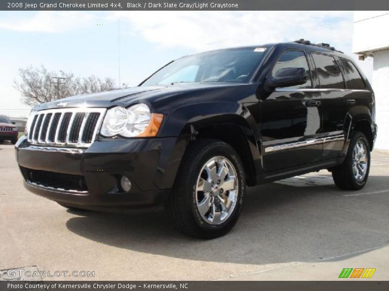 Black / Dark Slate Gray/Light Graystone 2008 Jeep Grand Cherokee Limited 4x4