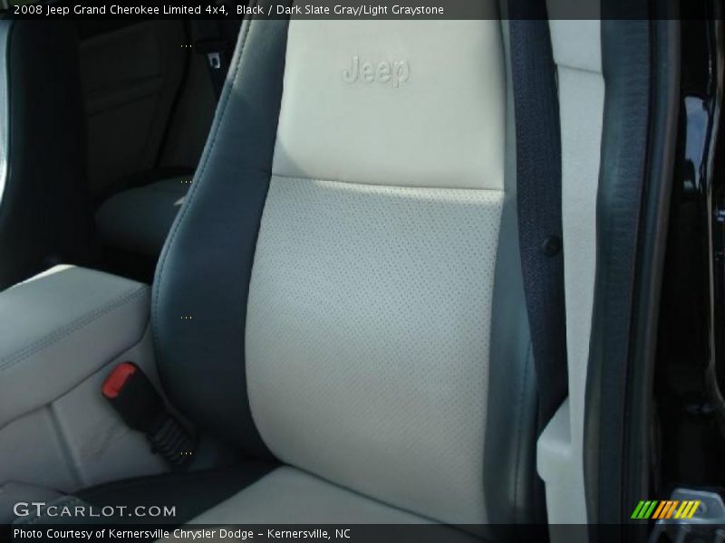 Black / Dark Slate Gray/Light Graystone 2008 Jeep Grand Cherokee Limited 4x4