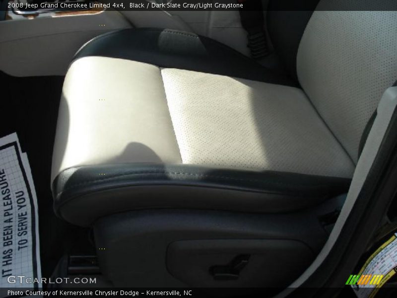 Black / Dark Slate Gray/Light Graystone 2008 Jeep Grand Cherokee Limited 4x4