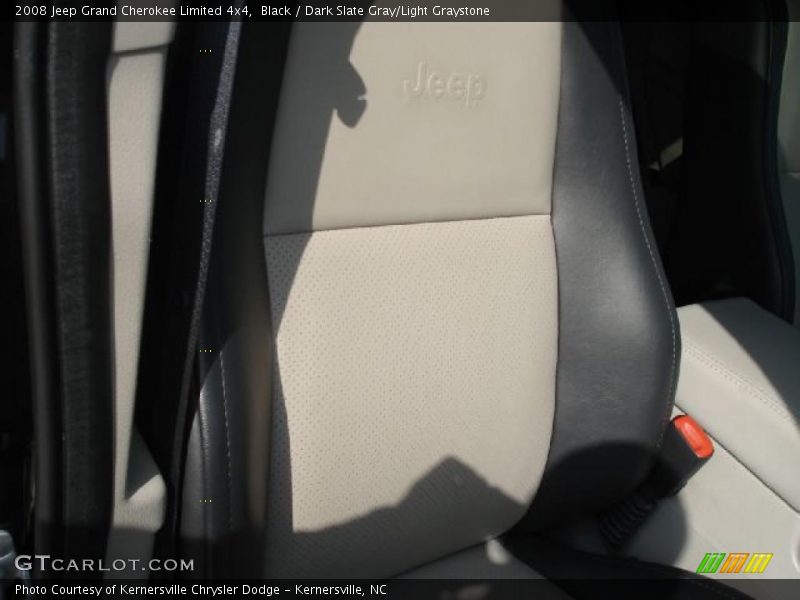 Black / Dark Slate Gray/Light Graystone 2008 Jeep Grand Cherokee Limited 4x4