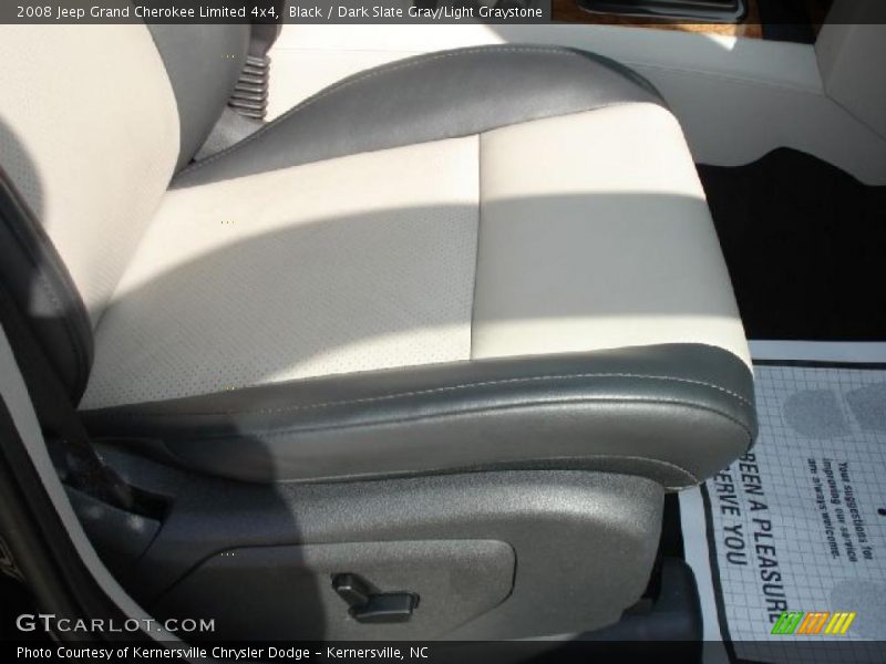 Black / Dark Slate Gray/Light Graystone 2008 Jeep Grand Cherokee Limited 4x4