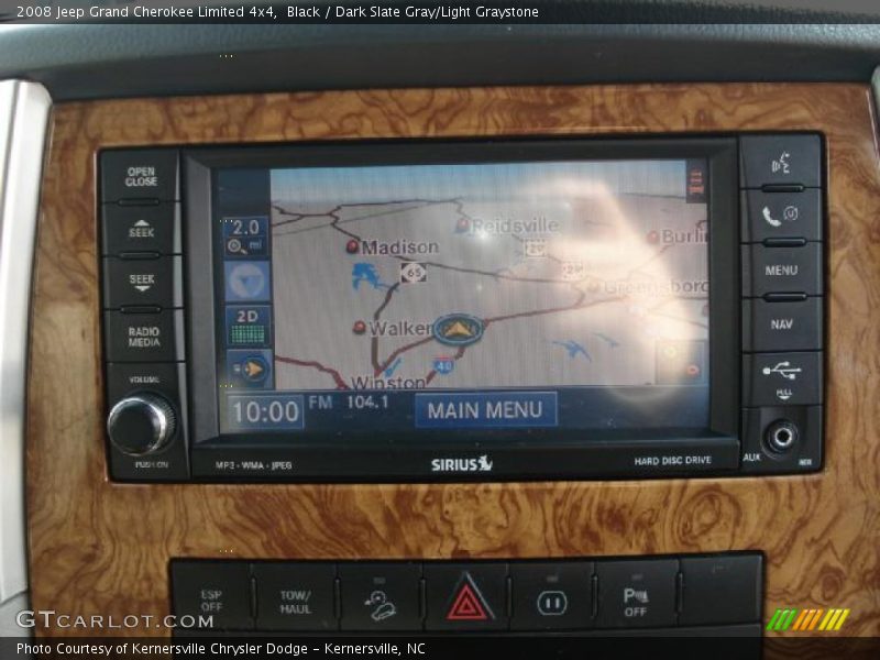 Black / Dark Slate Gray/Light Graystone 2008 Jeep Grand Cherokee Limited 4x4