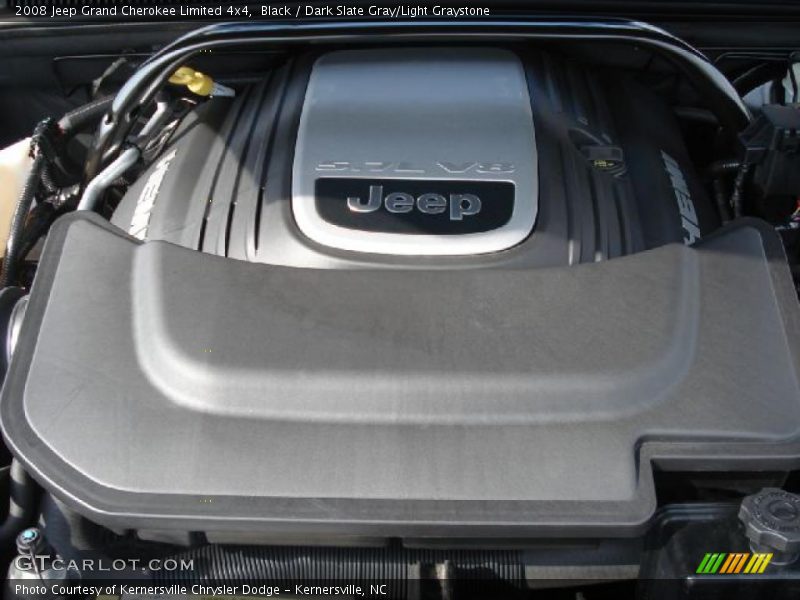 Black / Dark Slate Gray/Light Graystone 2008 Jeep Grand Cherokee Limited 4x4