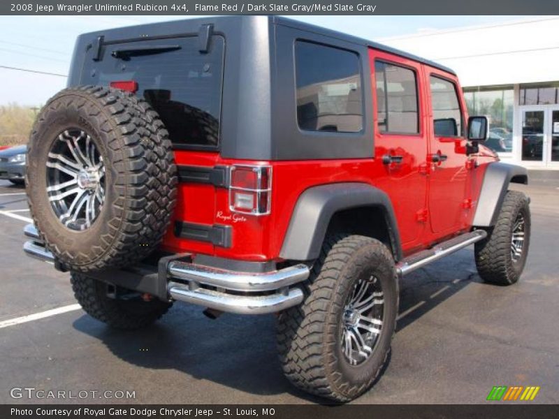 Flame Red / Dark Slate Gray/Med Slate Gray 2008 Jeep Wrangler Unlimited Rubicon 4x4