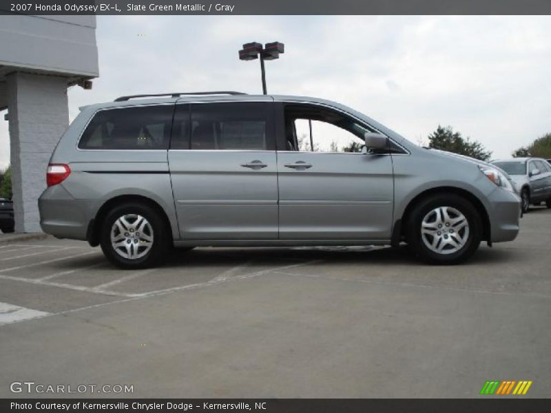 Slate Green Metallic / Gray 2007 Honda Odyssey EX-L