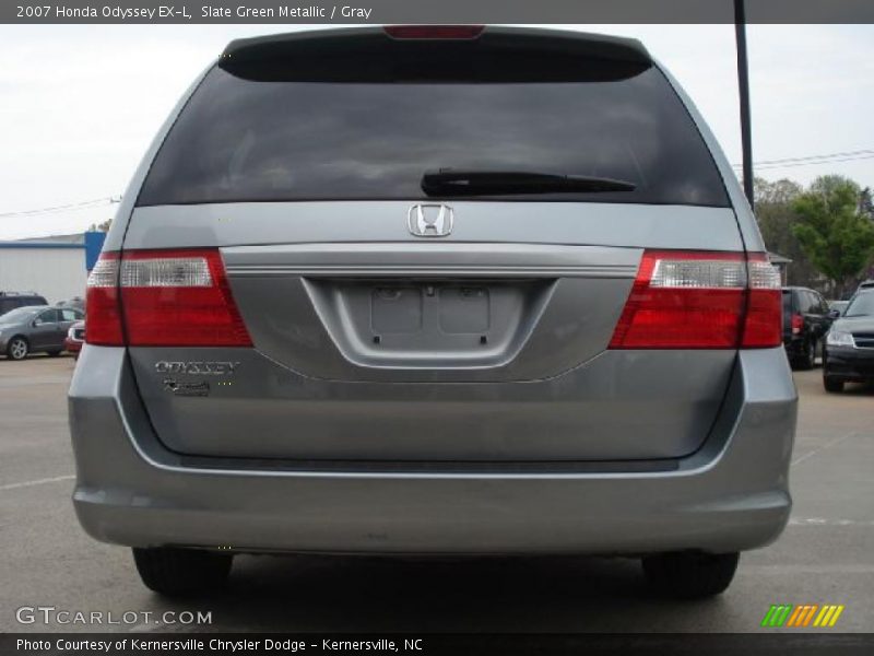 Slate Green Metallic / Gray 2007 Honda Odyssey EX-L