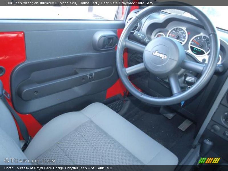 Flame Red / Dark Slate Gray/Med Slate Gray 2008 Jeep Wrangler Unlimited Rubicon 4x4