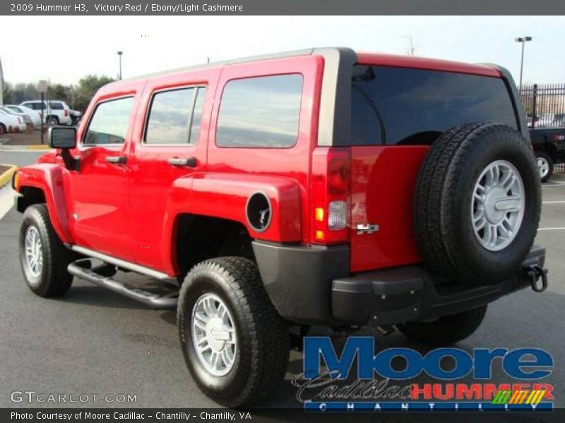 Victory Red / Ebony/Light Cashmere 2009 Hummer H3