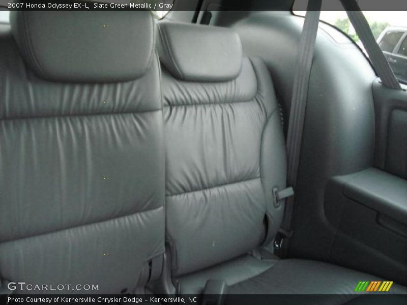 Slate Green Metallic / Gray 2007 Honda Odyssey EX-L