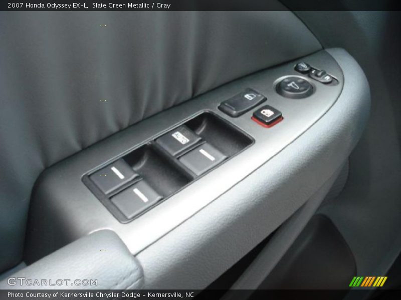 Slate Green Metallic / Gray 2007 Honda Odyssey EX-L