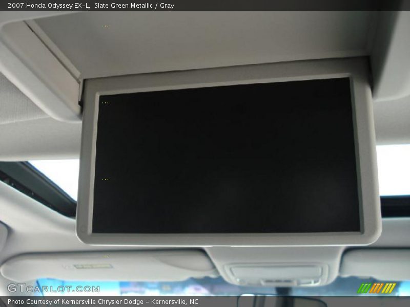 Slate Green Metallic / Gray 2007 Honda Odyssey EX-L