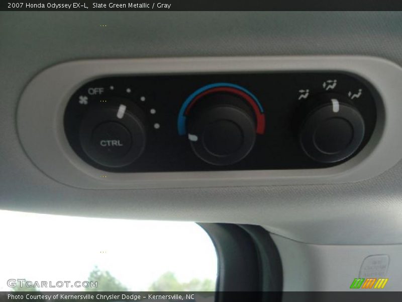 Slate Green Metallic / Gray 2007 Honda Odyssey EX-L