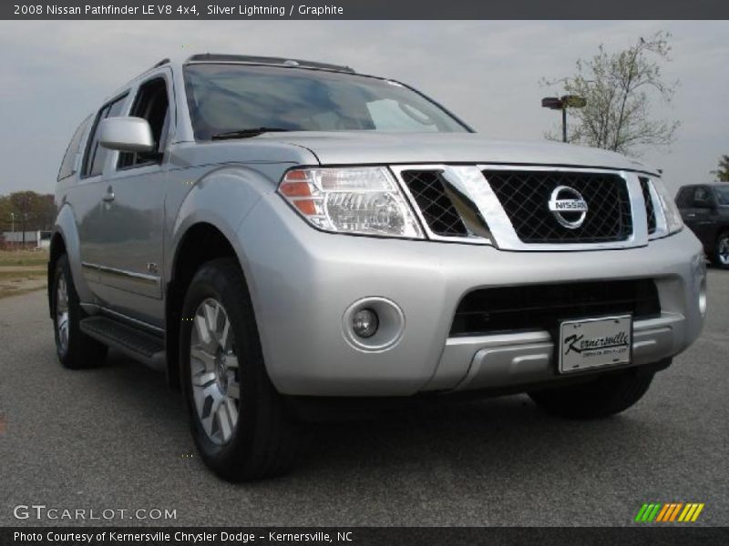 Silver Lightning / Graphite 2008 Nissan Pathfinder LE V8 4x4