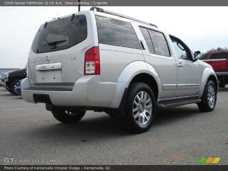 Silver Lightning / Graphite 2008 Nissan Pathfinder LE V8 4x4