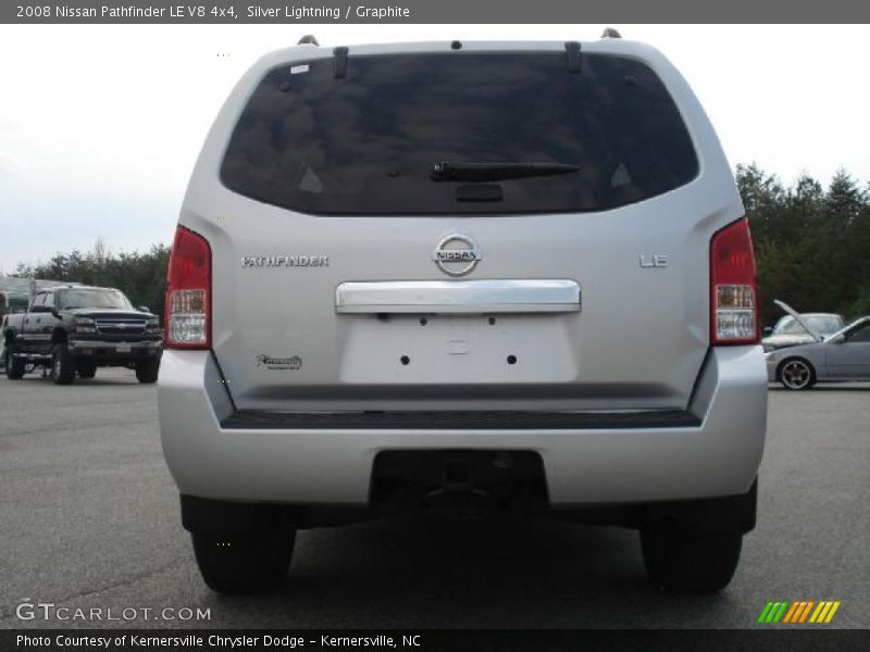 Silver Lightning / Graphite 2008 Nissan Pathfinder LE V8 4x4